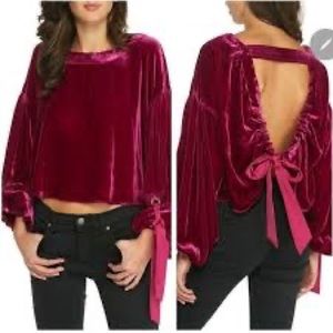 Free People ‘Give Me Some Lovin’ Velvet top